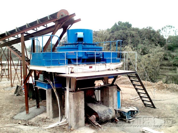 制砂機生產線客戶現場