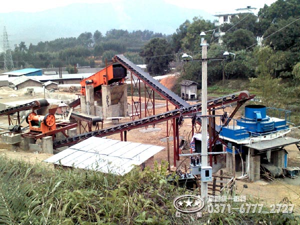 砂石生產(chǎn)線現(xiàn)場(chǎng)