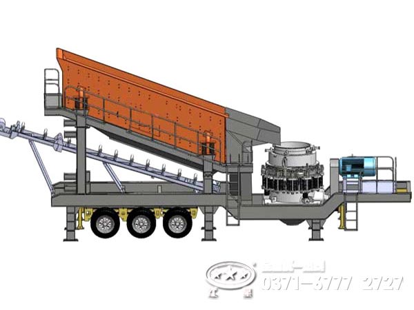 輪胎式移動圓錐破碎站結構