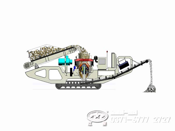 履帶式移動圓錐破碎站結構