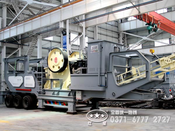 顎破+圓錐破+振動篩移動破碎篩分設備