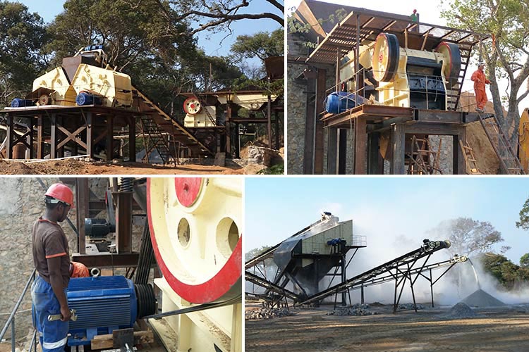 HD德版顎式破碎機應用現場