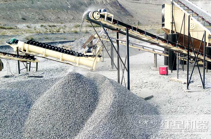 螺旋式洗沙機在建現場實拍