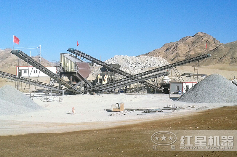 固定式碎石生產線實拍圖