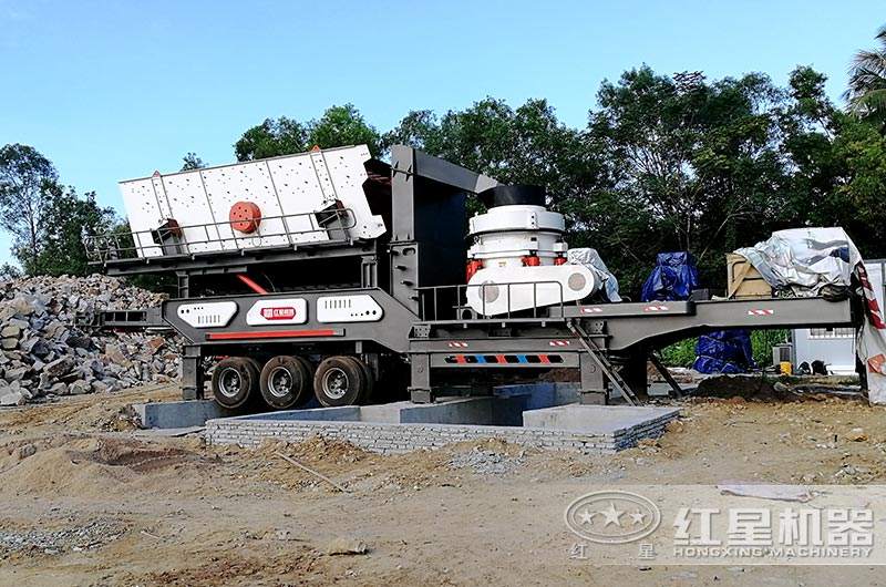 移動式制砂機現場實拍圖