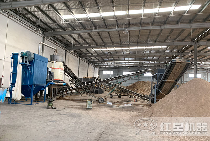 復合式破碎機現場