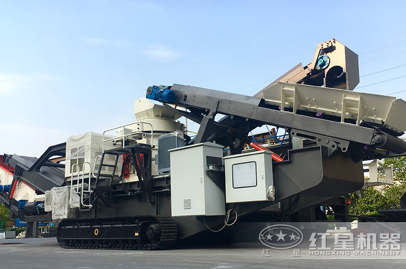 大理石移動破碎機實拍圖