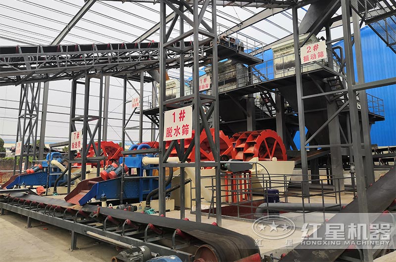 河南登封日產3000噸洗砂生產線