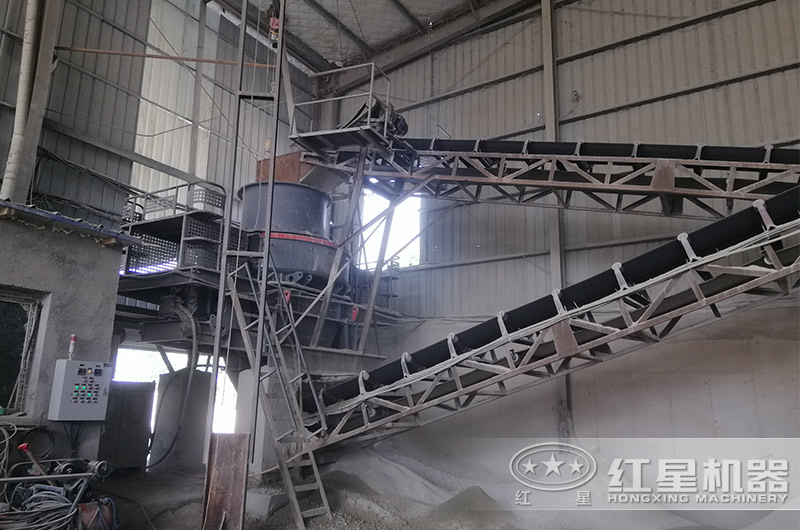 沖擊式制砂機作業現場