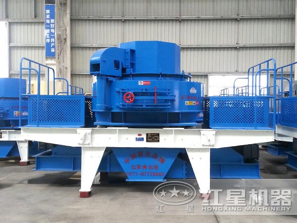 鵝卵石制砂機正面圖