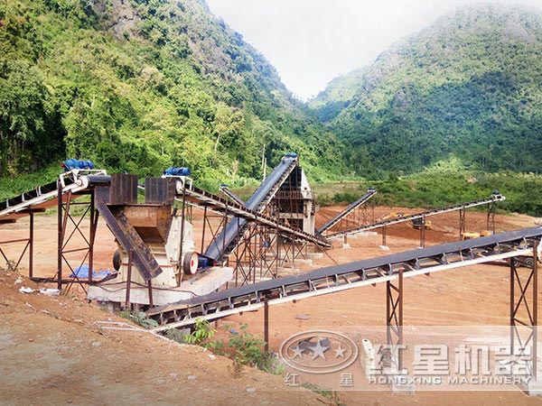 環保制砂機生產現場