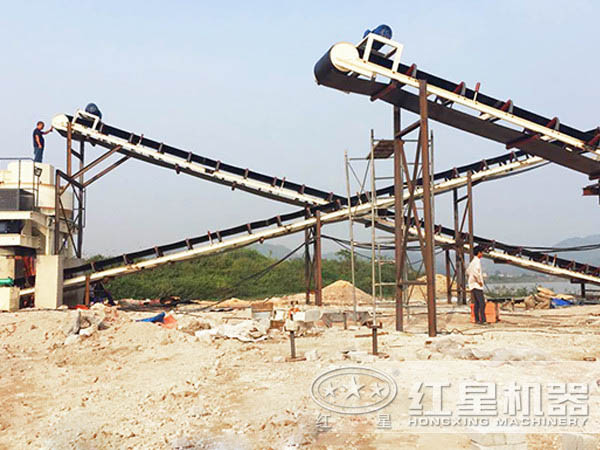 制砂機生產現場實拍