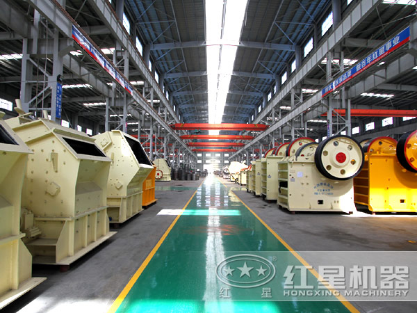 環保石頭破碎機車間圖