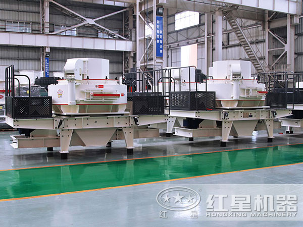 鵝卵石制砂機廠家車間