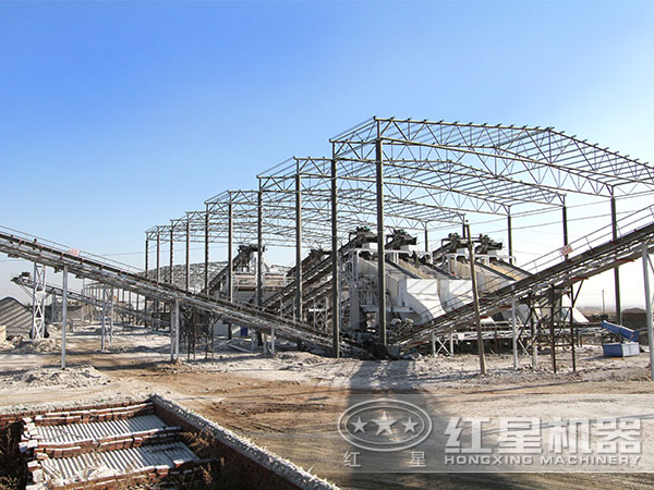 環保型制砂機應用現場