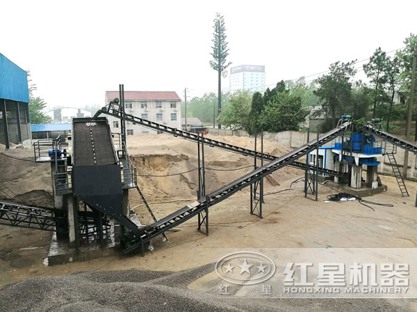 粘土制砂機生產現場圖