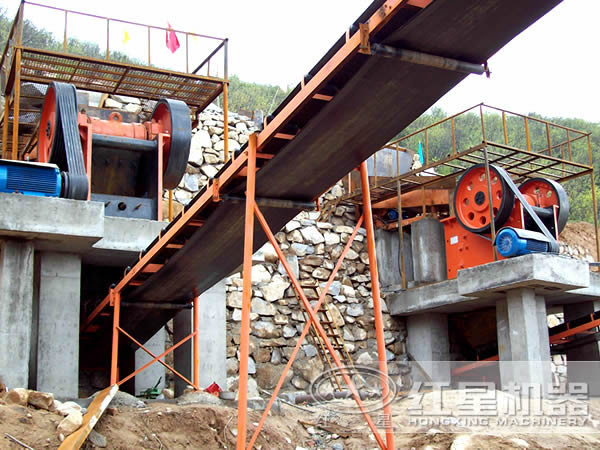 500噸鵝卵石制沙生產線