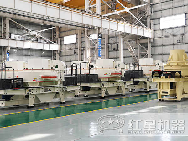 鵝卵石制沙機(jī)車間