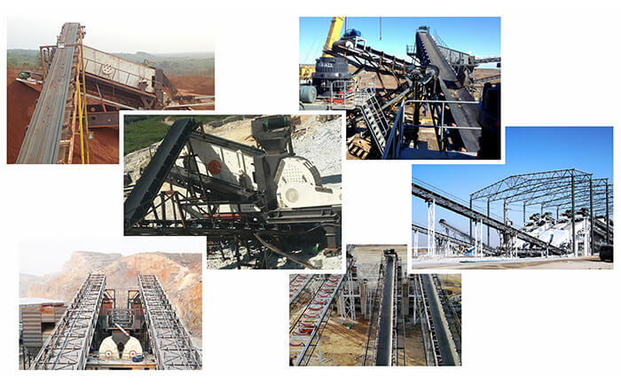 皮帶輸送機在各個生產線中的應用