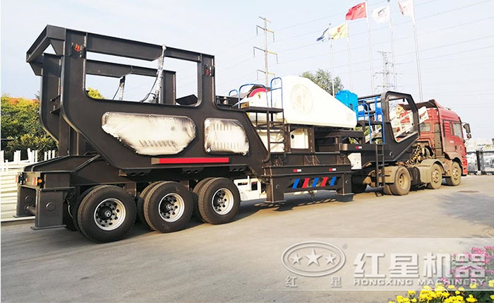 建筑垃圾移動破碎站發往廣東