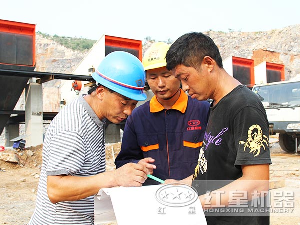 紅星售后人員現場指導