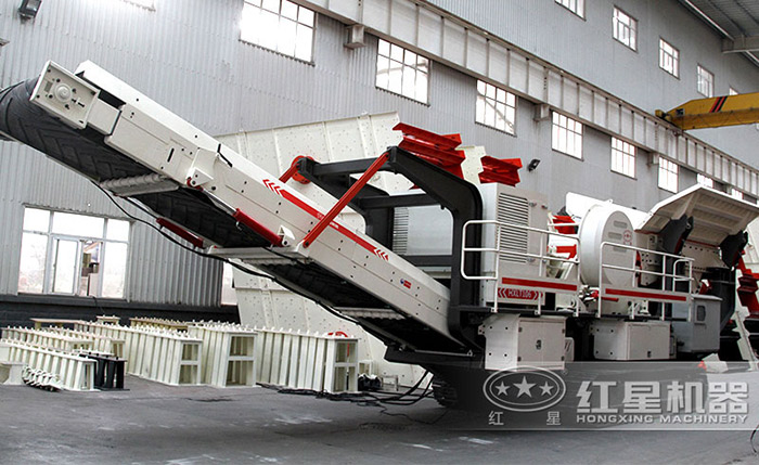 汽車移動打石機設備