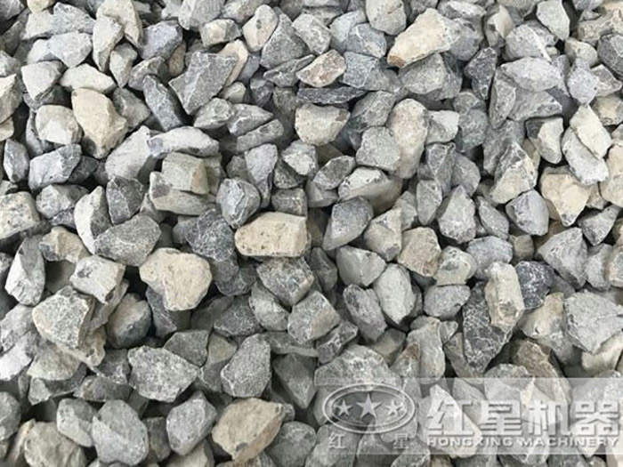 經汽車移動打石機處理后的13石子