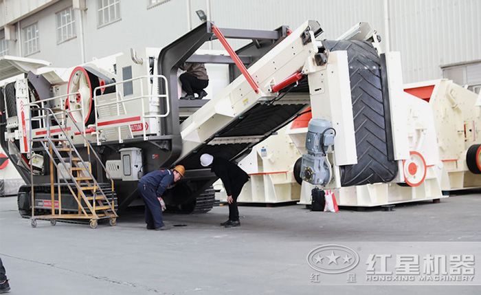 客戶到紅星機器廠家考察