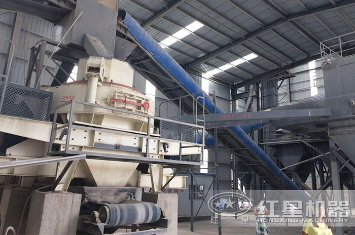 制砂機作業現場