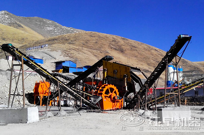 中型企業(yè)的制砂生產現(xiàn)場