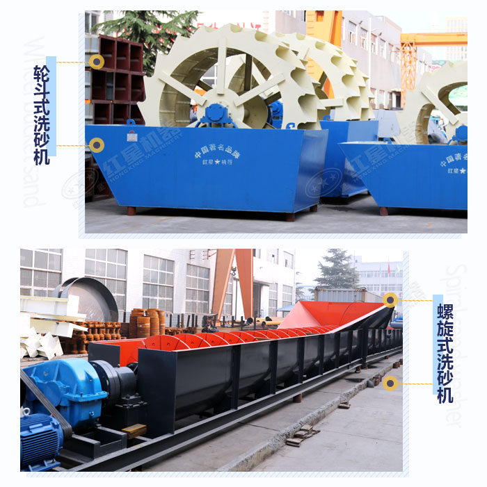 兩款洗砂機拼圖展示