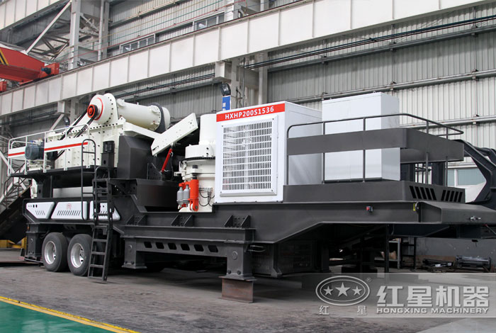 輪胎式環保建筑垃圾破碎機