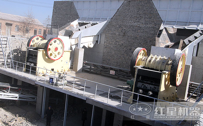 山西用戶石頭破碎機作業現場