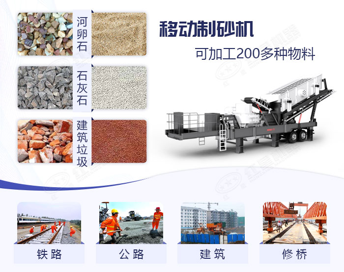 紅星生產的移動石頭制砂機成品沙質量有保證