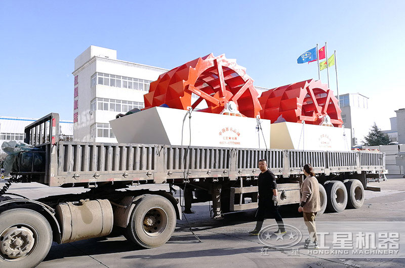 洗砂機現場發貨