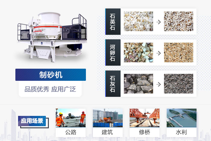 制砂機(jī)應(yīng)用領(lǐng)域展示