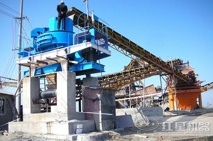 制砂生產線安裝現場