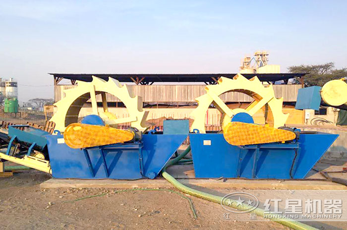 洗沙設(shè)備現(xiàn)場作業(yè)圖