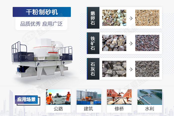 干粉制砂機應用范圍