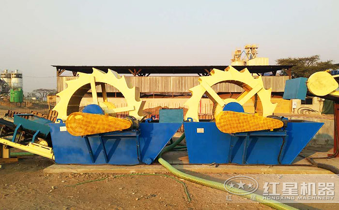 紅星用戶贊比亞洗沙加工現場