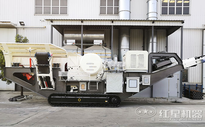 50噸小型移動破碎機設備展示