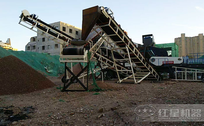 西安工程廢料處理設備加工現場