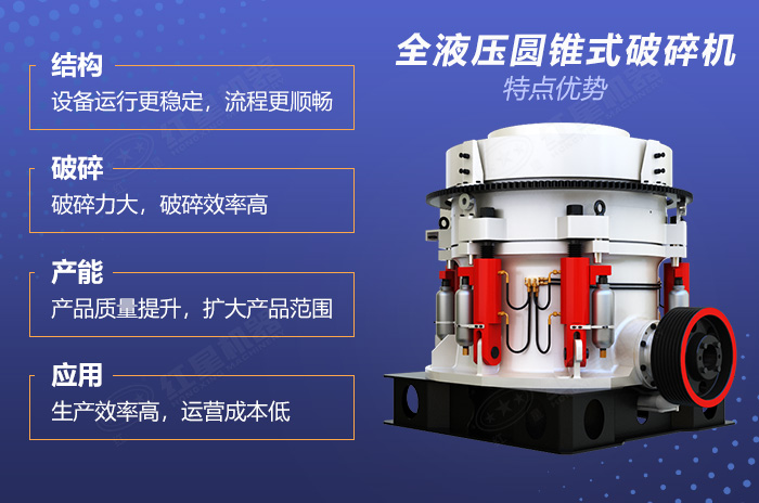 花崗巖圓錐破碎機優勢