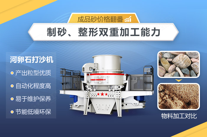 河卵石打沙機優勢圖
