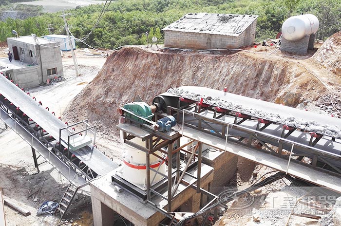 圓錐破碎機作業現場