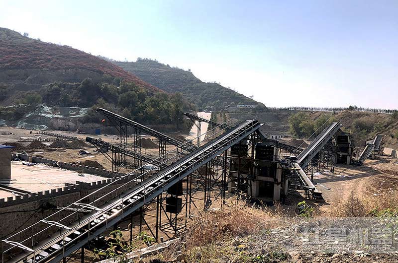 砂石加工生產線現場