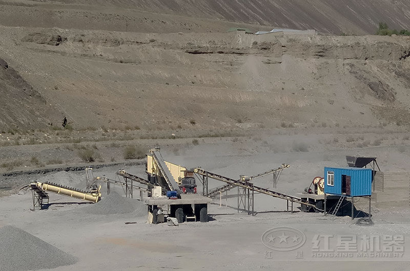 機制砂生產(chǎn)現(xiàn)場