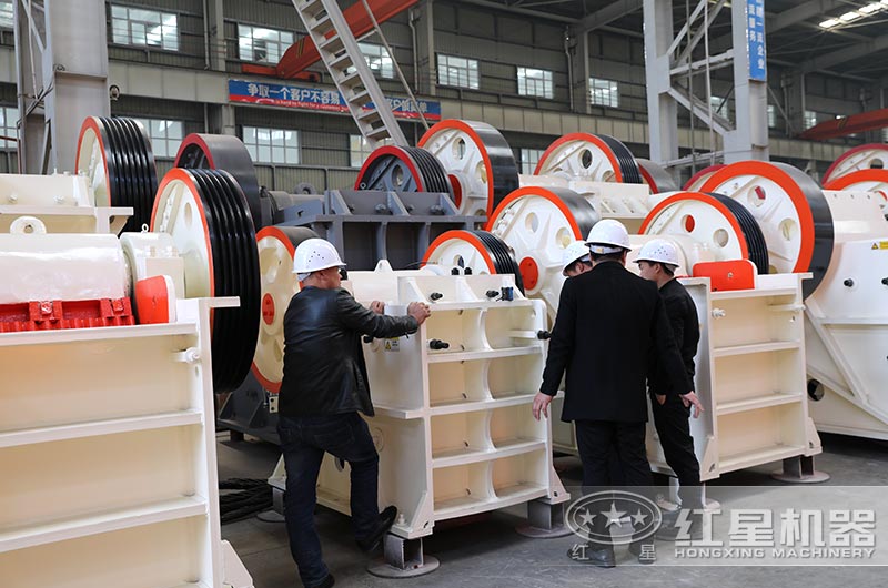 破碎設備用戶參觀現場