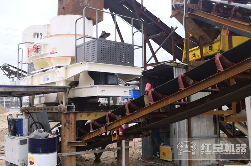 石英石制砂機(jī)設(shè)備生產(chǎn)線