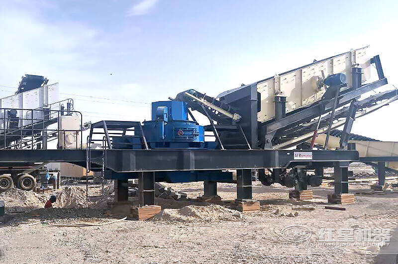多機組并聯合作頁的移動制砂現場